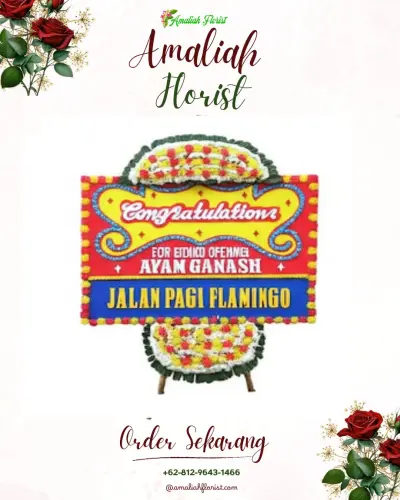 Bunga Papan Congratulation di Rampalcelaket